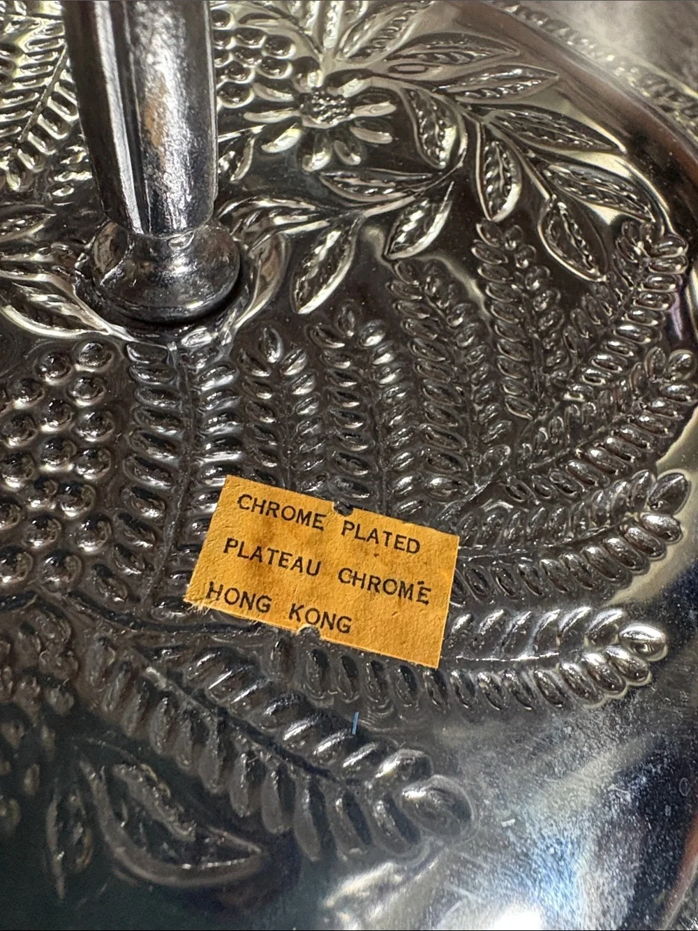 Two-Tier Silver Serving Tray - Elegant Metal Dessert Stand